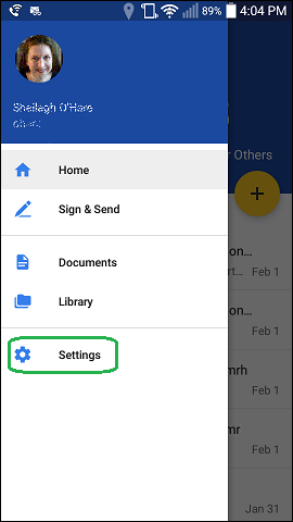 Mobile Settings Mobile Settings
