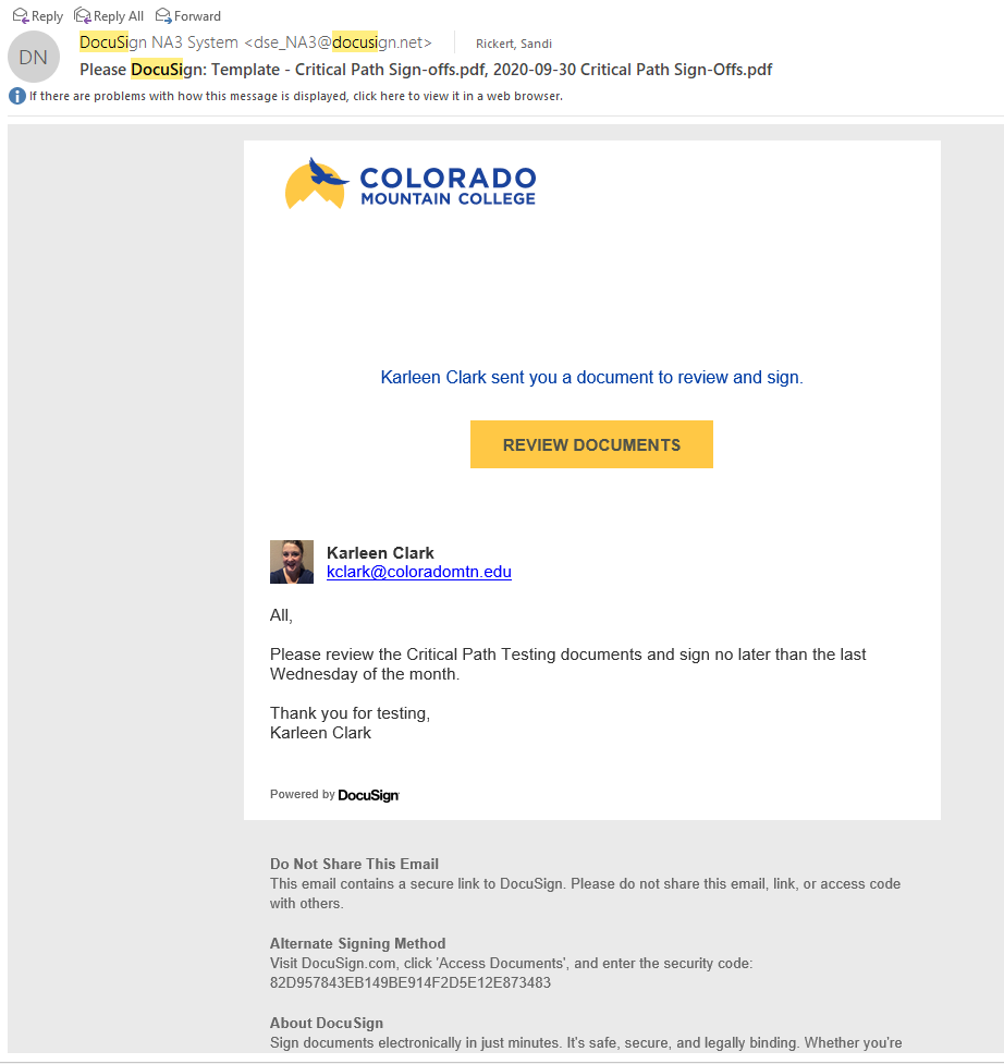 Email Notification Email Notification